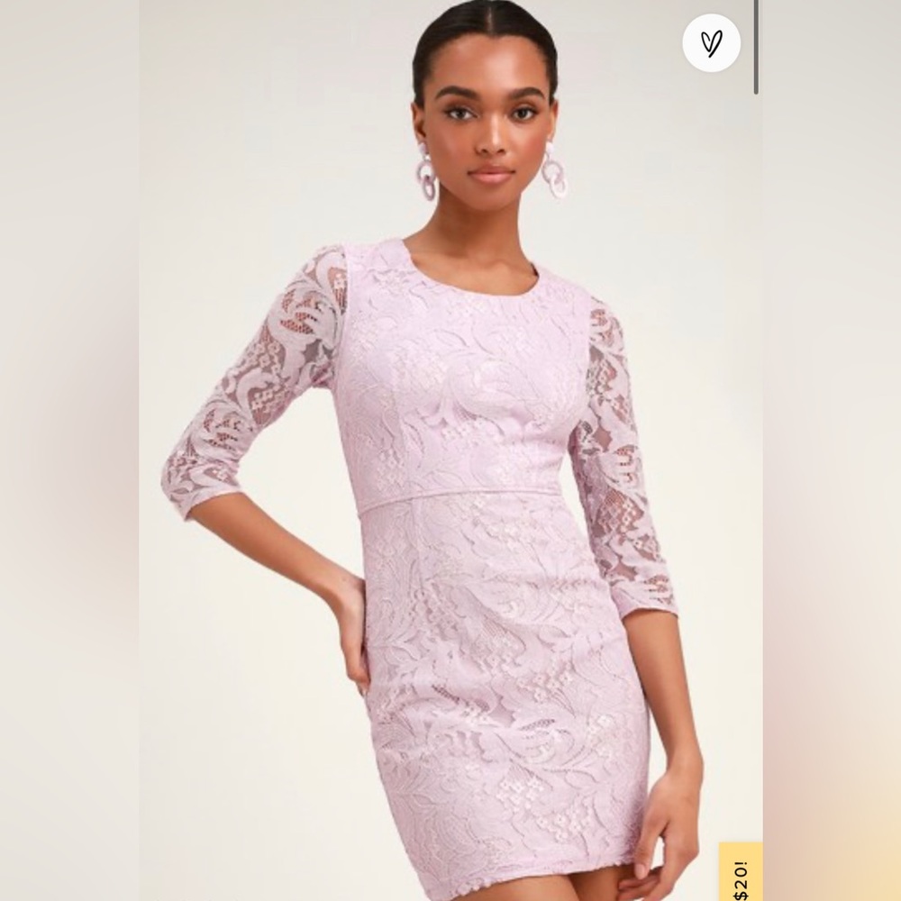 Lavender Lace Bodycon Dress